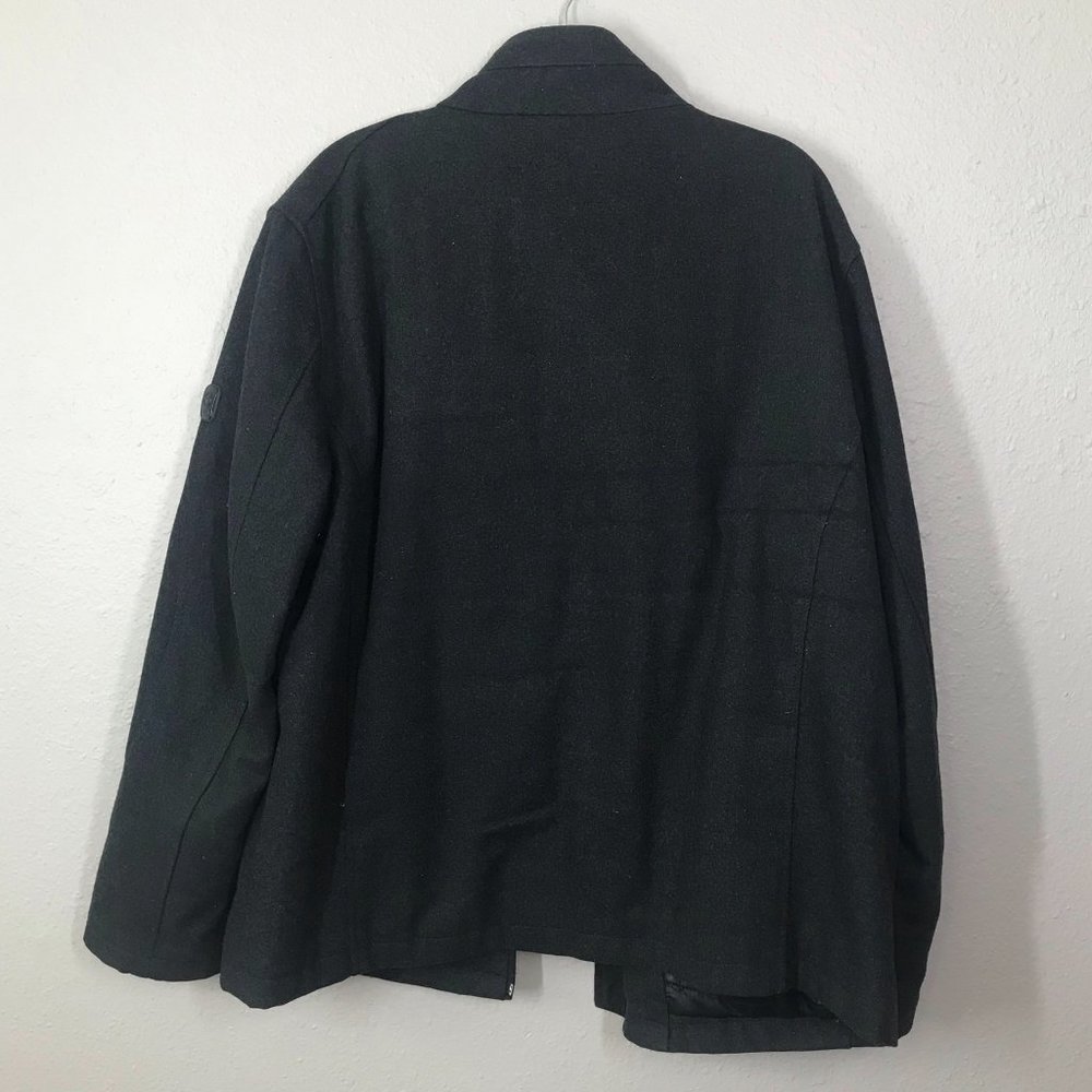 Tech By Tumi Charcoal Wool Blend Soft Shell Jacket - image 5